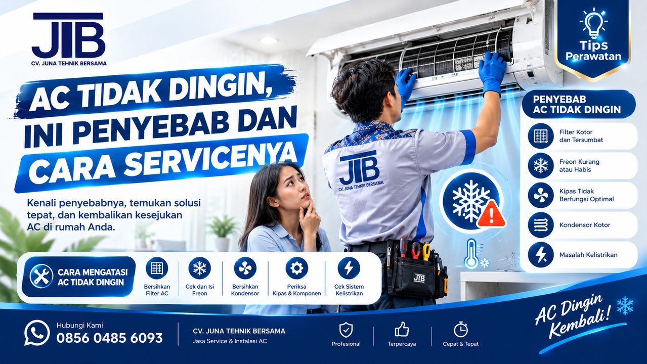AC Tidak Dingin, Ini Penyebab dan Cara Servicenya