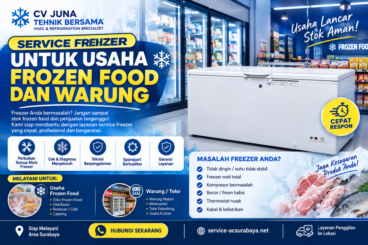 Service Freezer Usaha Terpercaya untuk Frozen Food dan Warung