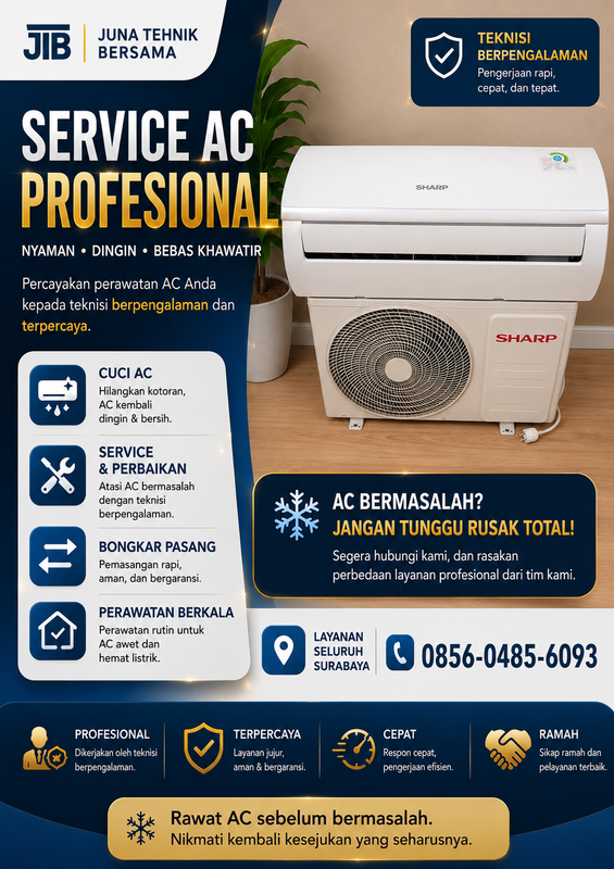Kenapa Pilih CV. Juna Tehnik Bersama untuk Service AC Anda?